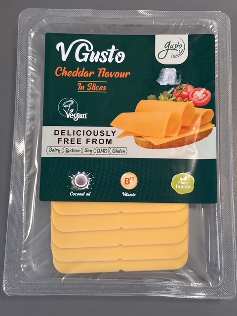 Gusto — preparat vegan feliat, aromă de cheddar